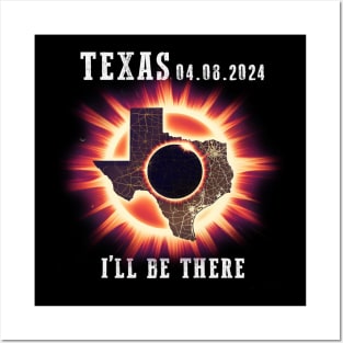 Total Solar Eclipse April 8th 2024 Texas Posters and Art